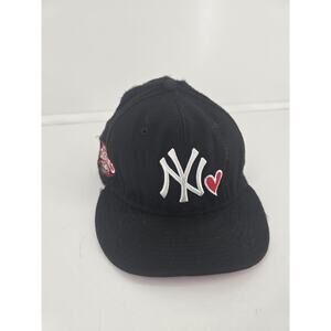 New Era NY Yankees Black Hat – Heart Front Logo & 2009 World Series Side Patch